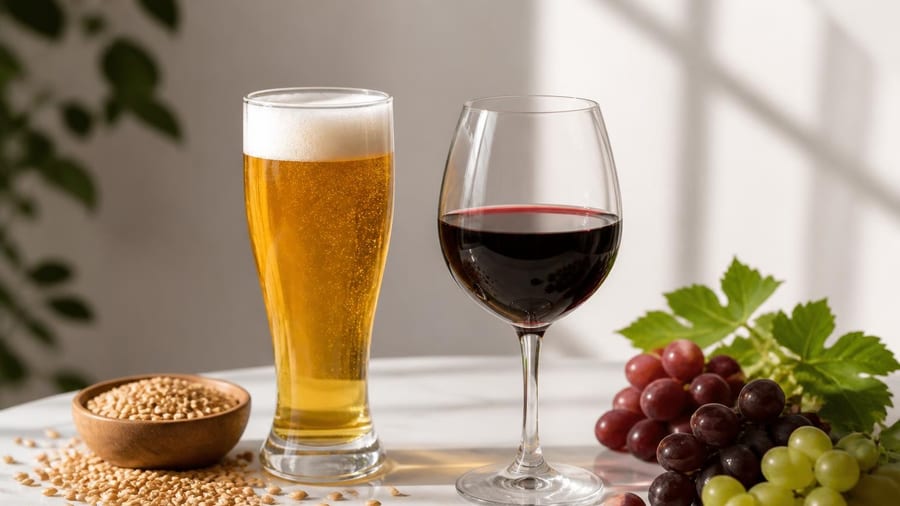 Cerveza o vino: los expertos revelan qué opción es menos mala para la salud