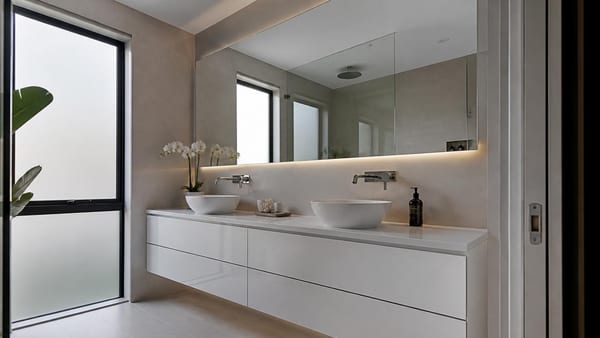 Los muebles de baño contemporáneos transforman espacios reducidos mediante soluciones suspendidas, acabados reflectan…