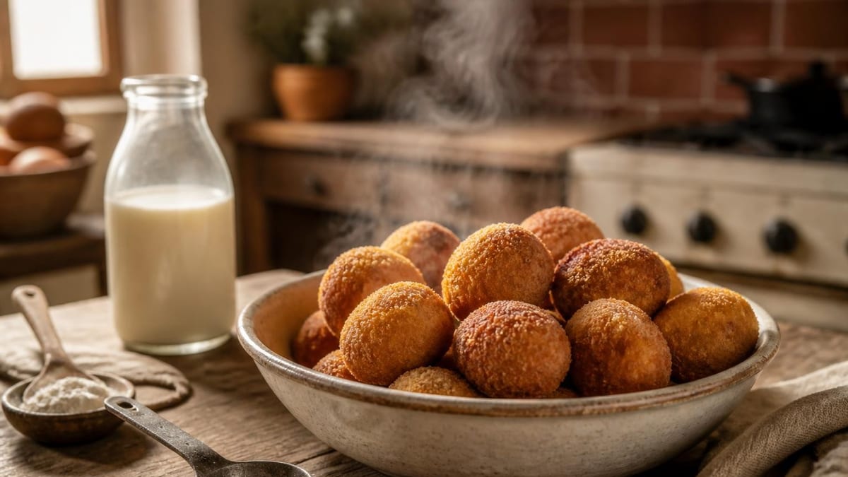 La proporción exacta de harina y leche marca la diferencia entre unas croquetas caseras cremosas y una masa apelmazad