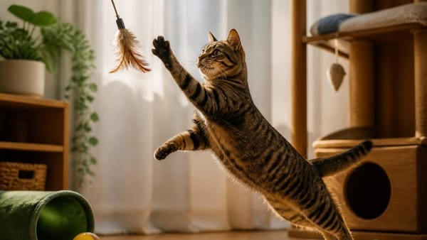 Los veterinarios coinciden: jugar 15 minutos al día con los gatos ayuda a reducir el estrés y los comportamientos…