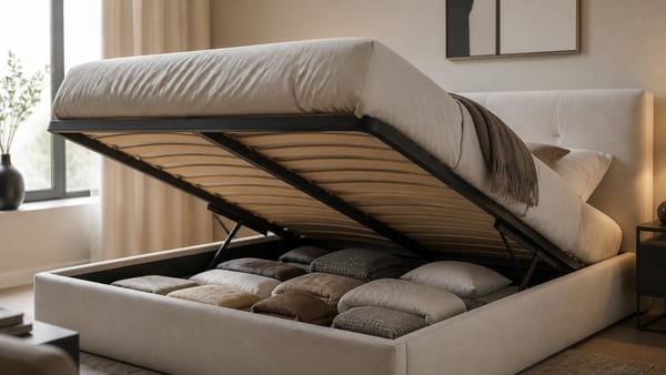 Descubre cómo elegir el canapé abatible perfecto para tu dormitorio: materiales, sistemas de apertura y claves de cap…