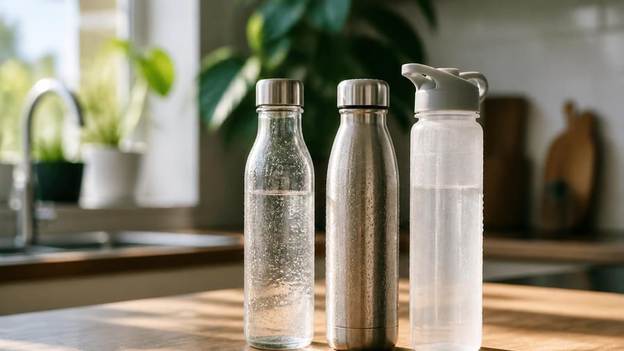 ¿Vidrio, metal o plástico? Qué botella usar para todos los días