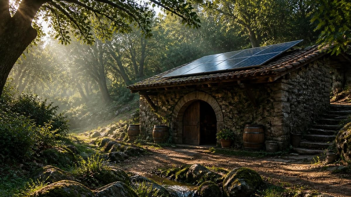 Una bodega aislada en pleno páramo demuestra que el vino de alta gama puede producirse sin conexión eléctrica, agua c